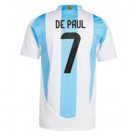 Argentina Rodrigo De Paul #7 Replika Hemmatröja Copa America 2024 Kortärmad